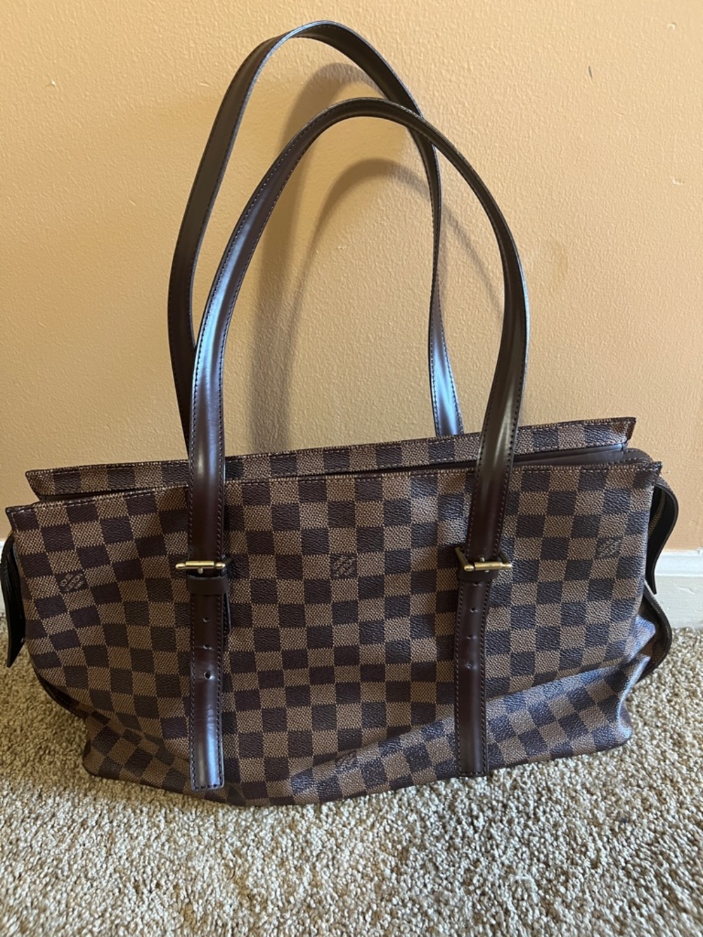 Louis Vuitton Damier Ebene Chelsea Tote Shoulder bag
